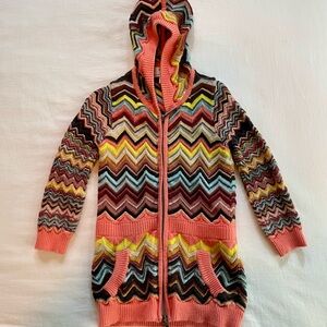 Missoni for Target girls Chevron Hooded Cardigan